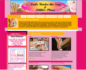 Nails Under the Sun New Home Page